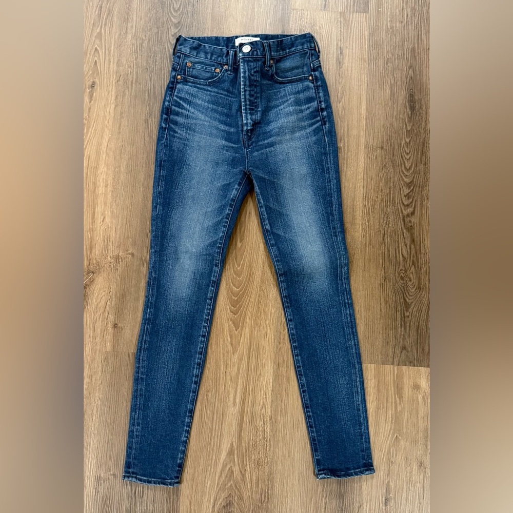 Moussy Dark Blue Skinny Jeans